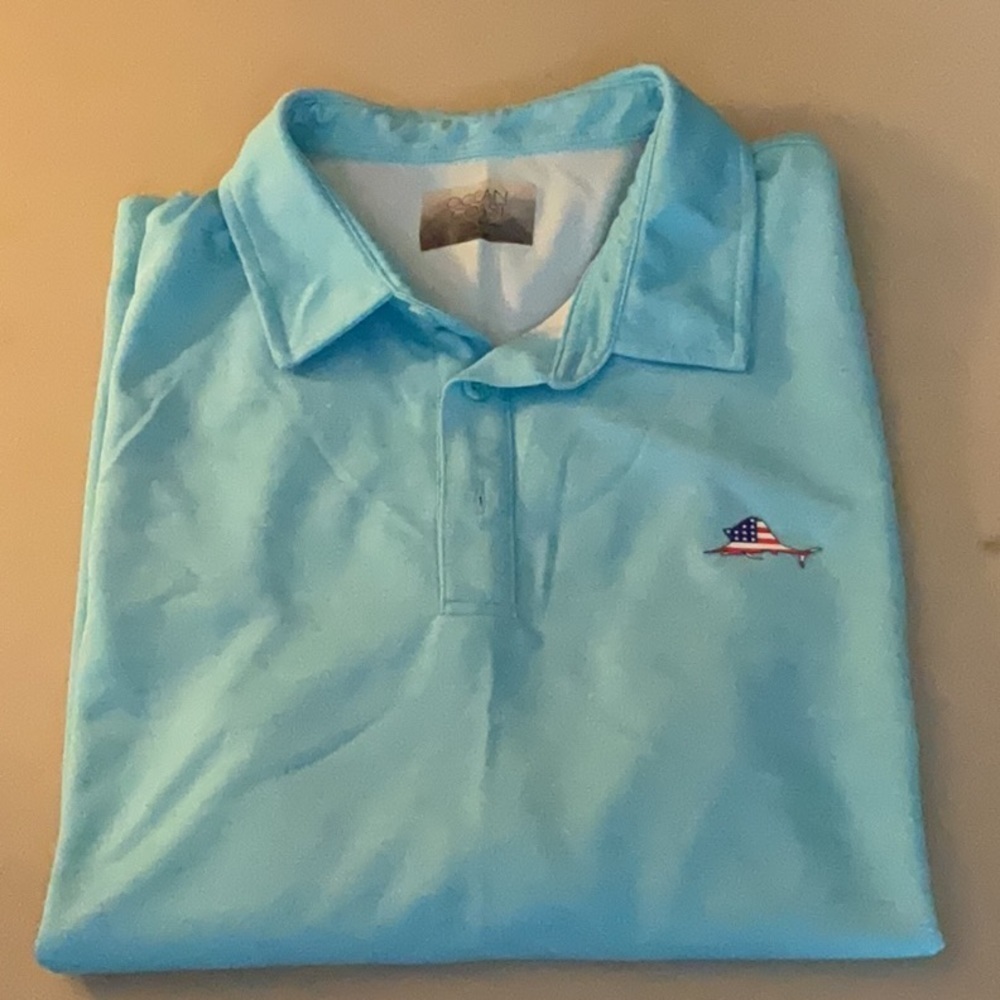 EUC Mens ocean coast short sleeve polo shirt